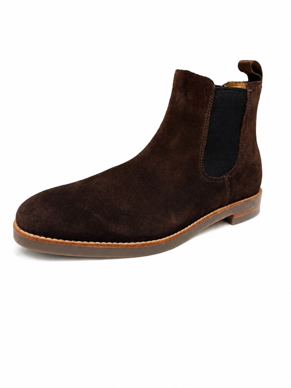 J Crew Men's Brown genuine Suede Chelsea Boots size 11, brand new